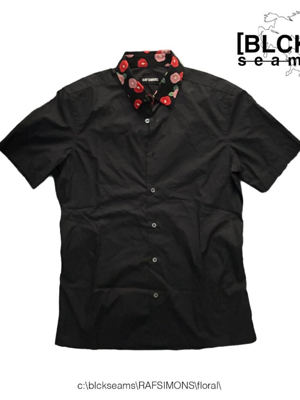 Raf Simons S/S13 Floral Collar Button Up Shirt
